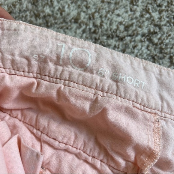 🦋 LOFT Pink Peach 6 Inch Shorts Summer Spring Casual 10 Pastel - Picture 3 of 7